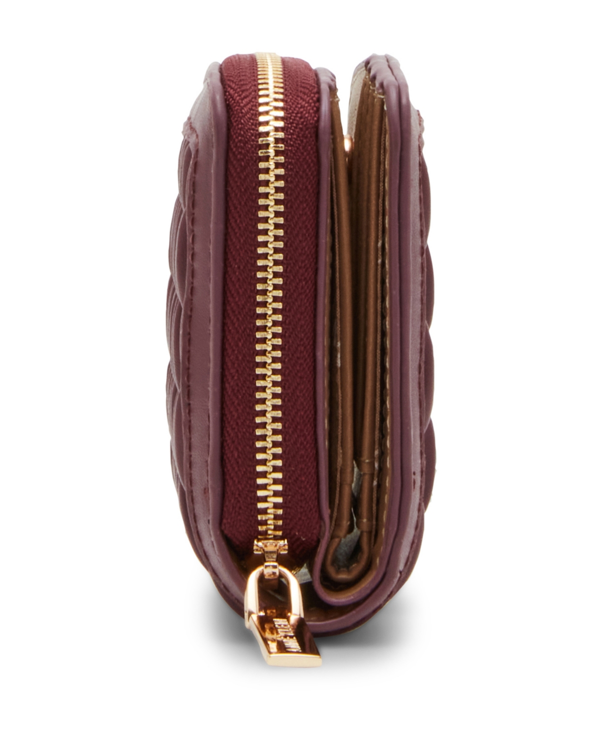 ANNE KLEIN ANNIE KLEIN RUCHED QUILTED ZIP AROUND WALLET 