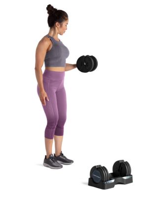 Set of Two 50 Lb. Adjustable Dumbbells