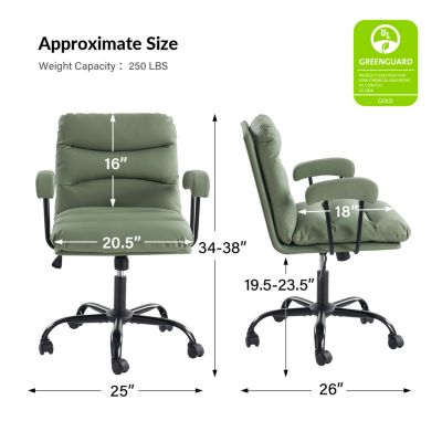 Bartholomew Modern Office Chair with SGS International Certified Stainless Steel Gas Spring