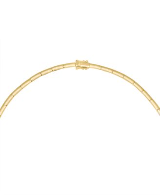 EFFY&reg; Diamond Round & Baguette 17" Collar Necklace (4 ct. t.w.) in 14k Gold (also available in White Gold)