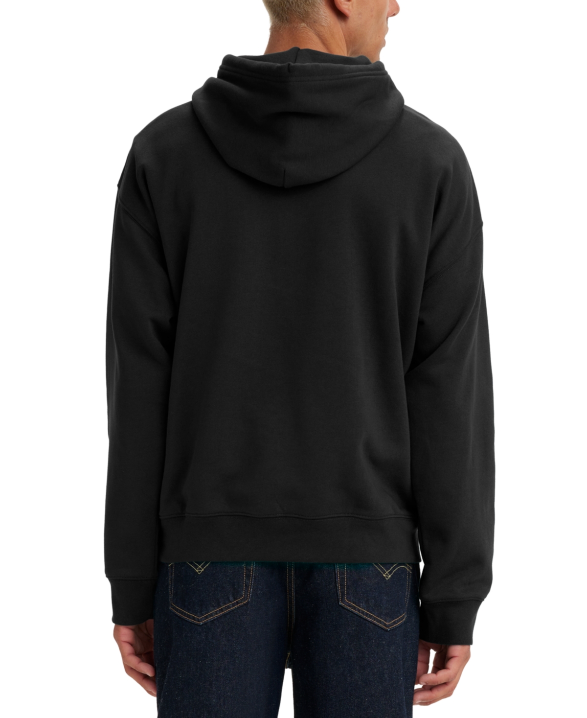 Levi's Black Cotton Sweater In Mineral Black