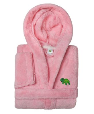 Kids Turtle Super Plush Double Brushed Hooded Bathrobes