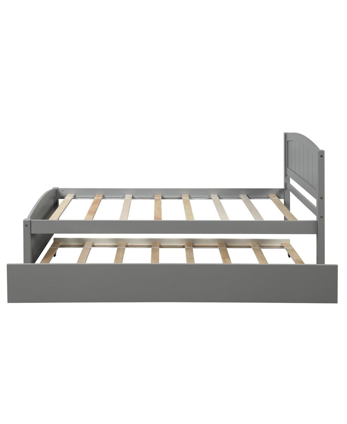Slickblue Twin Size Platform Bed with Trundle for Space-Saving Sleep Solutions