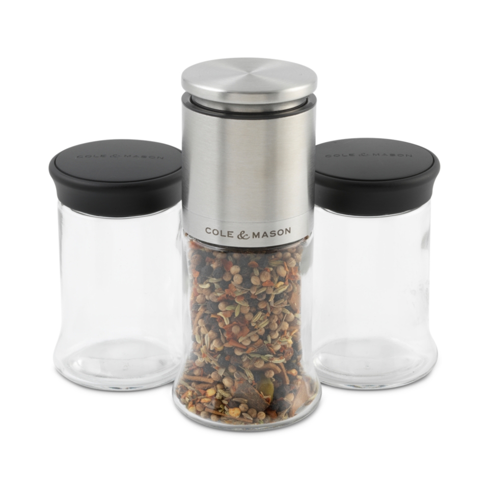 Cole & Mason Kingsley Herb & Spice Mill Gift Set   Kitchen Gadgets