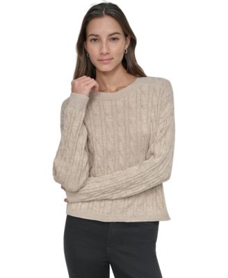 Women's Lightweight Cable-Knit Sweater