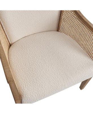 Werner Farmhouse Rattan Solid Wood Armchair