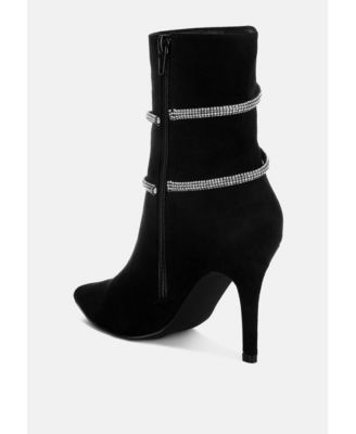 Roda Rhinestone Wrap-Around Stiletto Boots