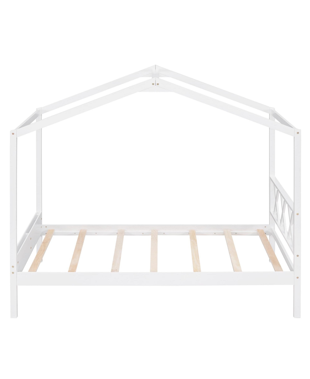 Slickblue Twin Size Wood House Bed with Storage Space – Functional and Stylish Design for Kids' Bedrooms, Ideal for Maximizing Play and Organiz