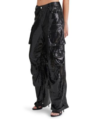 Women's Duo Sequin Relaxed Cargo Pants