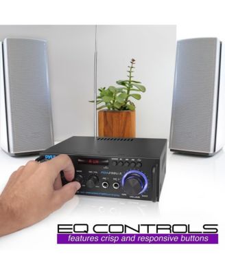 Stereo Power Amplifier With Bluetooth, RCA, USB/SD/FM, 100 Watt