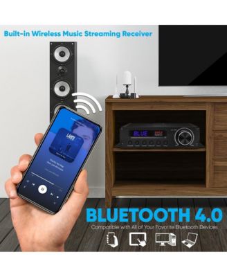 5.1-Channel Wireless Bluetooth Amplifier With HDMI Output, FM Radio, & Digital LED Display, 100 Watt