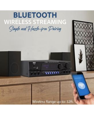 Home Theater Wireless Bluetooth Streaming Receiver Amplifier With FM/USB, 200 Watt
