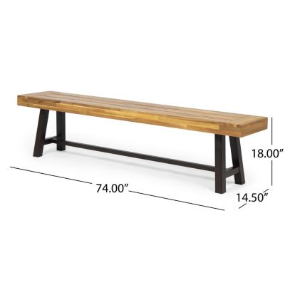 Streamdale Acacia Wood Dining Bench Outdoor Style And Durability