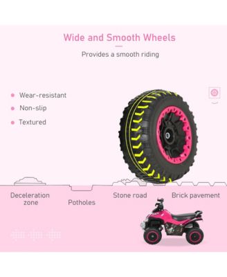 NO Power Kids Ride On Push Car, Ride Racer, Foot-to-floor Sliding Car, Walking ATV Toy with Music, Lights, for 1.5-3 Years Old, Pink