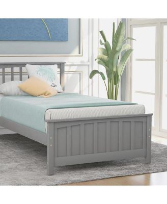 Wood Platform Bed Twin size Platform Bed