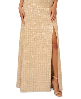 Adrianna Papell Women's Sequined Boucle Gown
