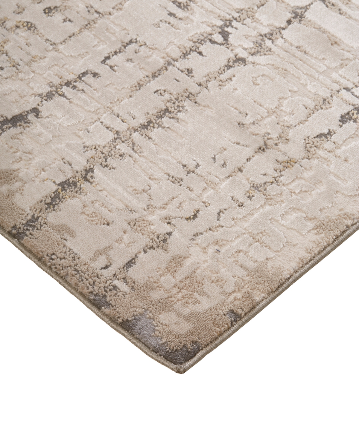 Feizy Waldor 3683f 5'x8' Area Rug In Ivory,gray
