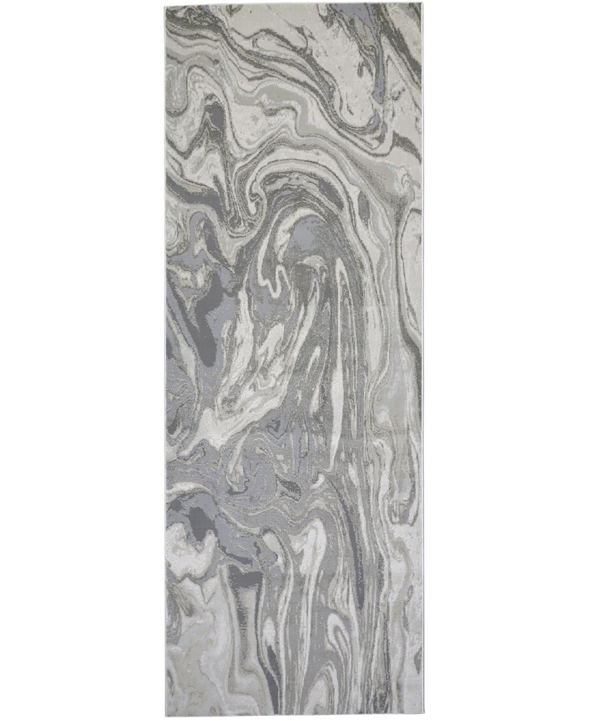 Shop Feizy Prasad 3894f 2'10"x7'10" Runner Area Rug In Gray,ivory