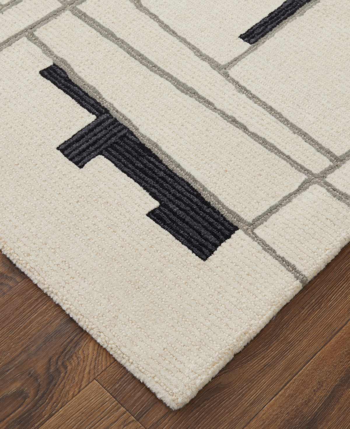 Feizy Maguire 8902f 3'6"x5'6" Area Rug In Ivory,gray