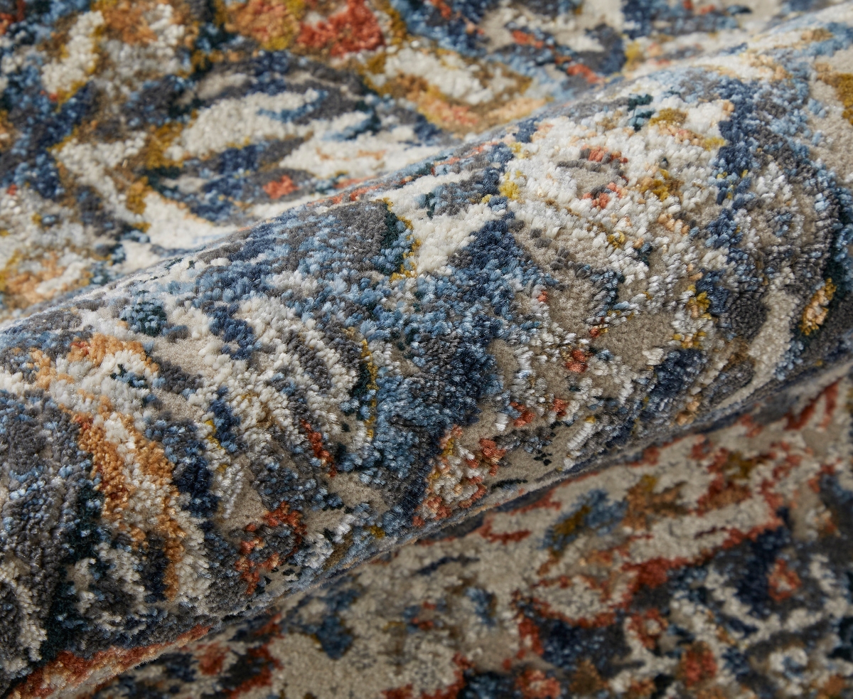 Shop Feizy Kaia 39hrf 2'6"x10' Runner Area Rug In Blue