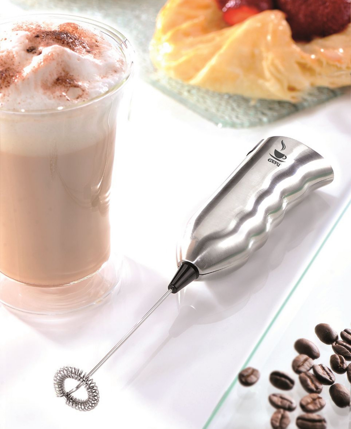 Gefu Stainless Steel Heavy Duty 16,000 rpm Milk Frother