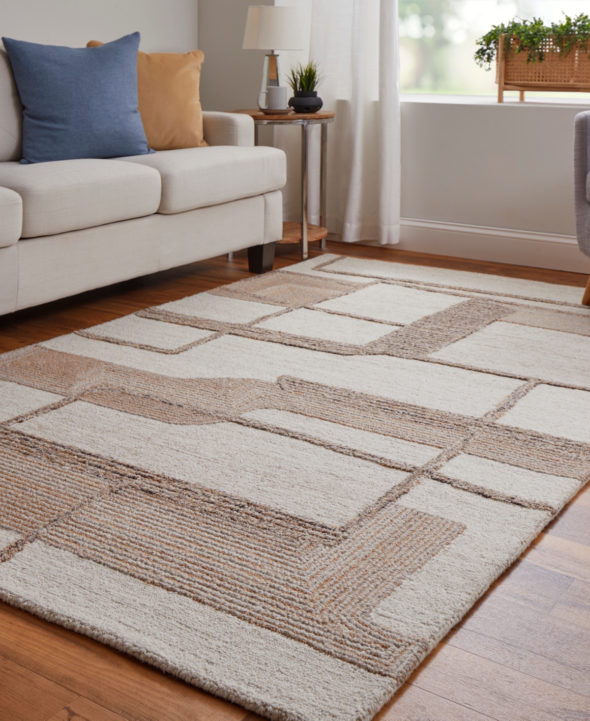 Shop Feizy Pollock 8954f 8'x10' Area Rug In Ivory