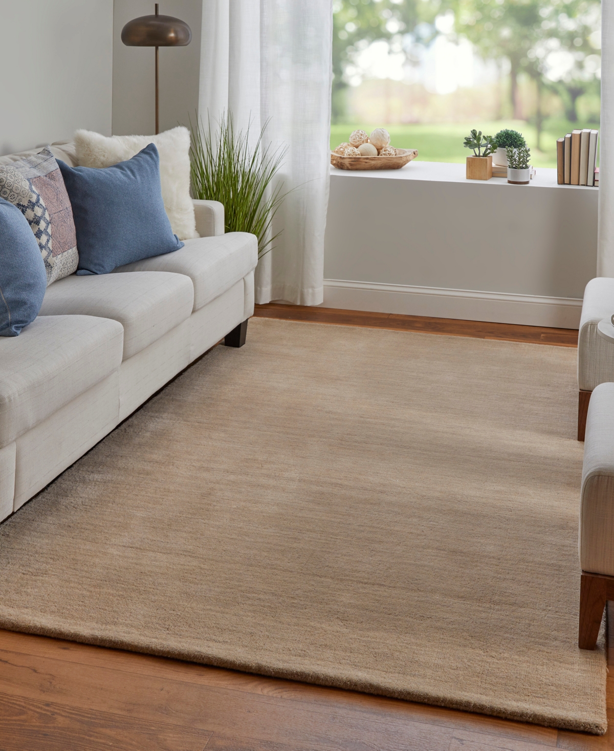 Feizy Luna 8049f 8'x11' Area Rug In Tan