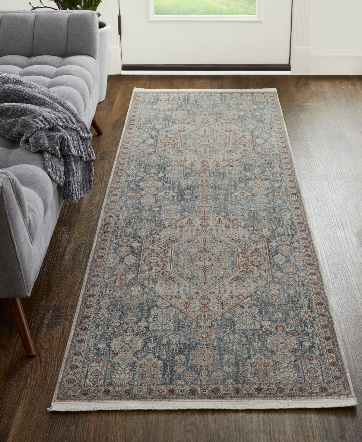 Feizy Marquette 39GUF 2'8"x8' Runner Area Rug
