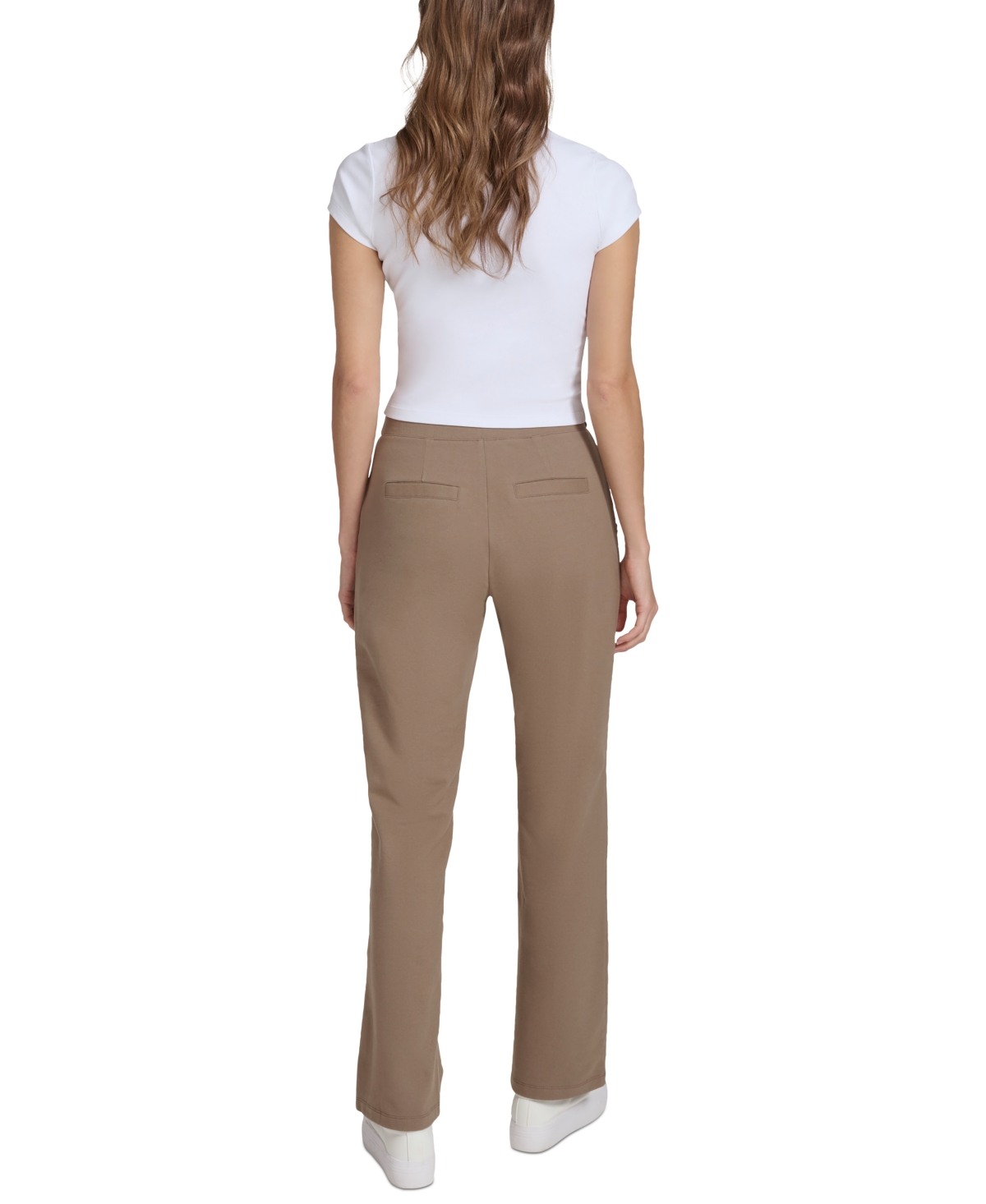 MARC NEW YORK ANDREW MARC SPORT WOMEN'S TWILL FLARE-LEG PANTS 