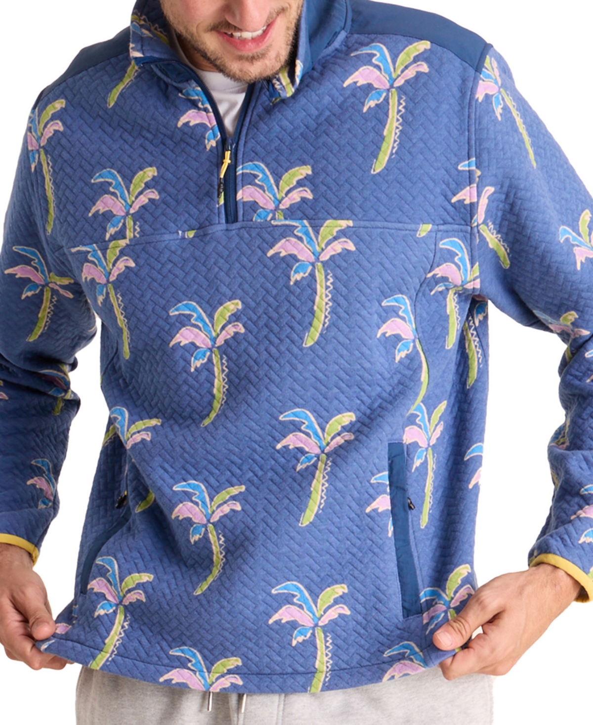 Chubbies Men's Tampa Winter Long Sleeve Quarter-Zip Sweatshirt