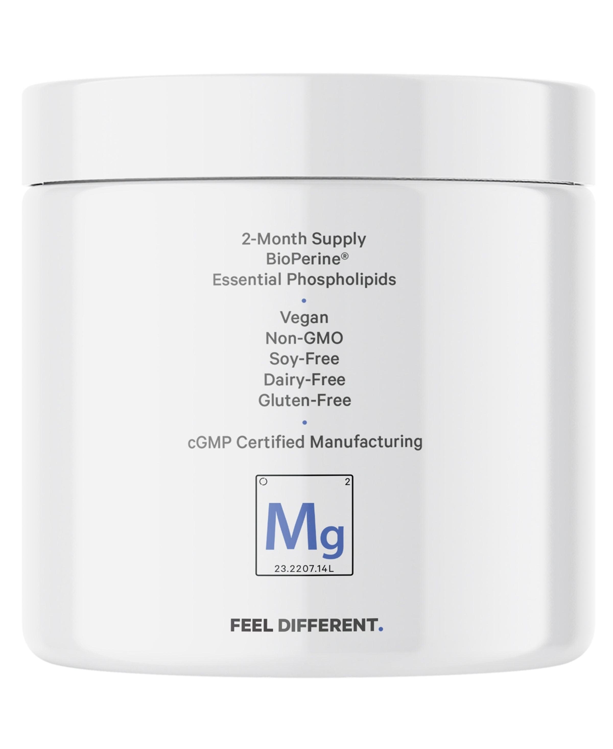 Codeage Liposomal Magnesium Glycinate Supplement, 2-Month Supply, Bisglycinate Magnesium Chelate, Chelated Magnesium Mineral Pills, BioPerine Black Pe
