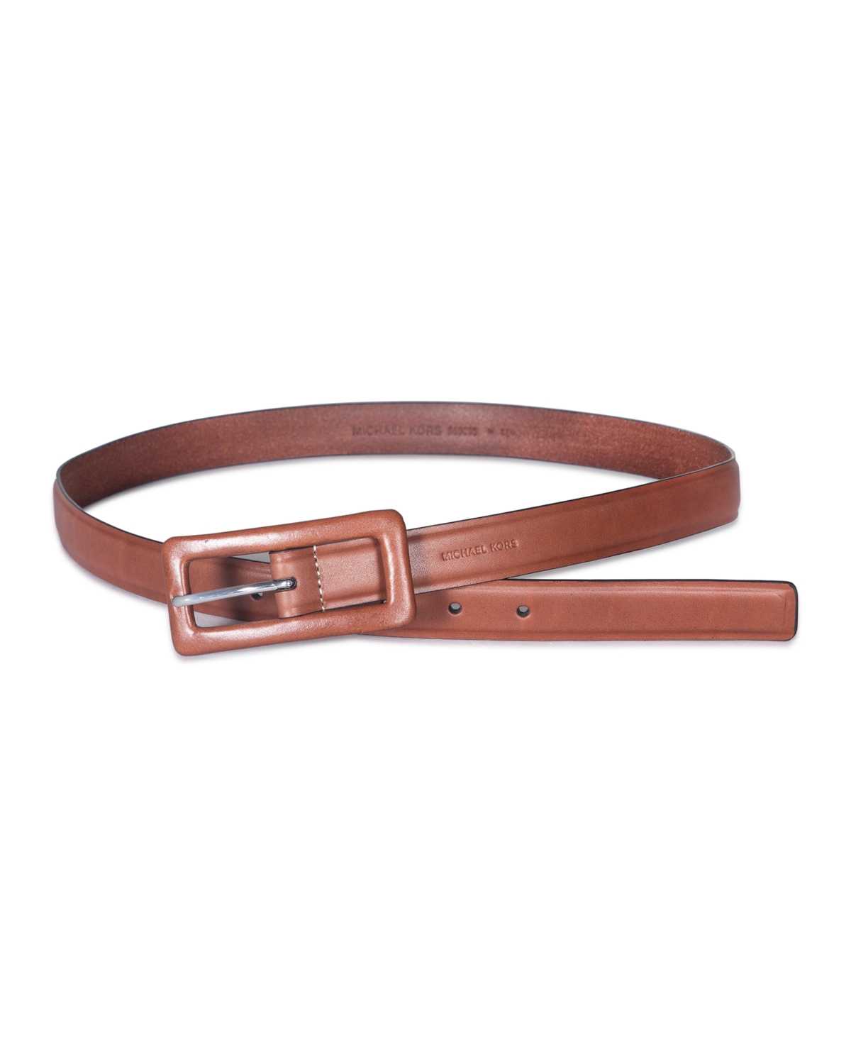 Michael Kors Women's Leather Covered Buckle Belt