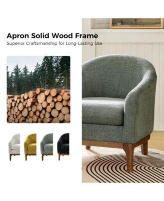 Augus Modern Boucle Armchair Chair with Adjustable Feet