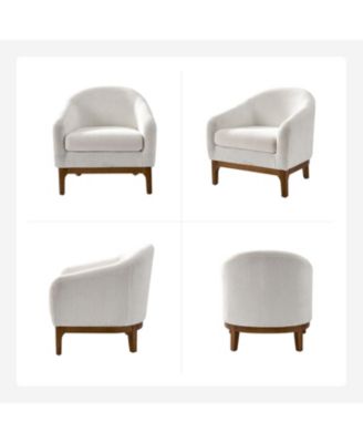 Augus Modern Boucle Armchair Chair with Adjustable Feet