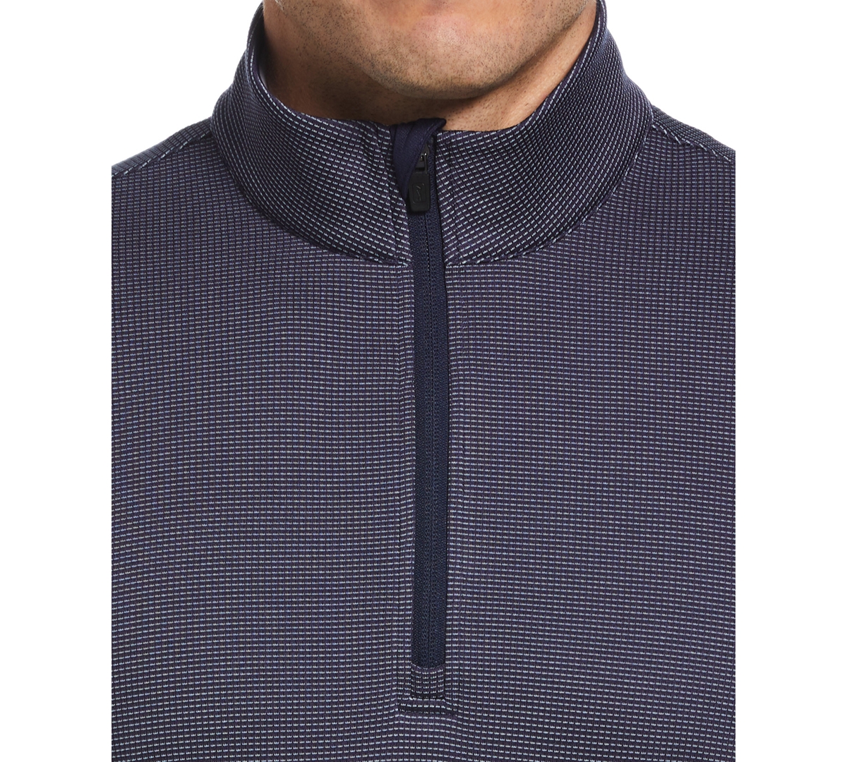 PGA TOUR MEN'S MICRO JACQUARD QUARTER-ZIP PULLOVER SWEATER 