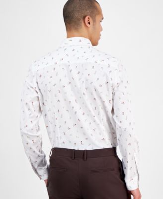 Men's Slim Fit Long Sleeve Button-Front Sami Floral Print Shirt, Exclusively at Macy's