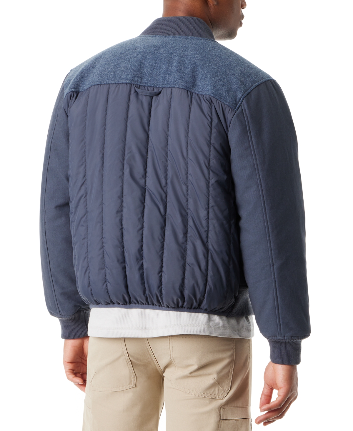 Bass Outdoor Men's Hero Mixed Media Zip-Front Bomber Jacket