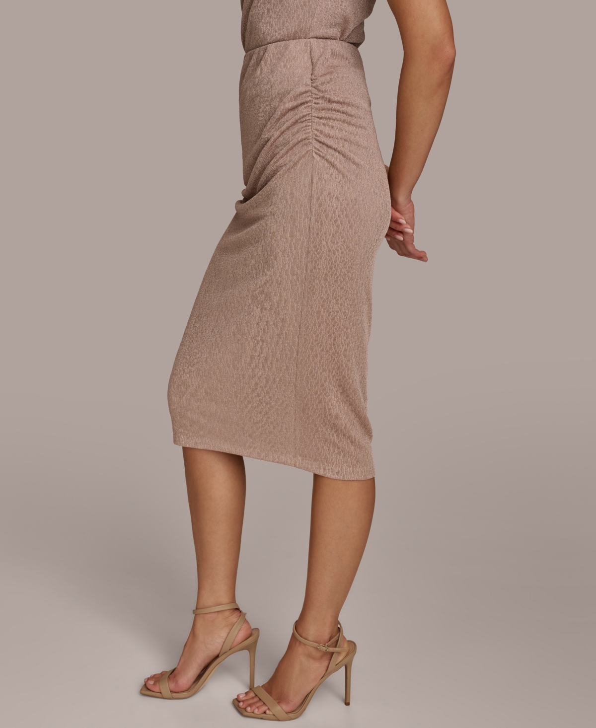 Donna Karan New York Women's Crinkle Side-Ruched Skirt