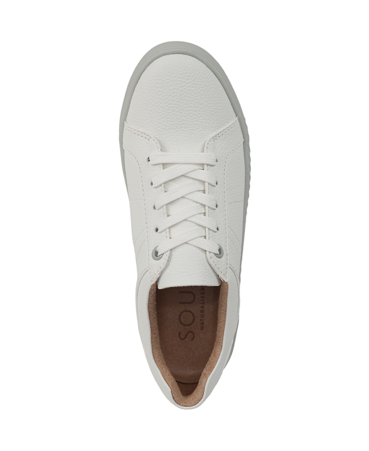 Shop Soul Naturalizer Neela Sneakers In White,mist Grey Faux Leather