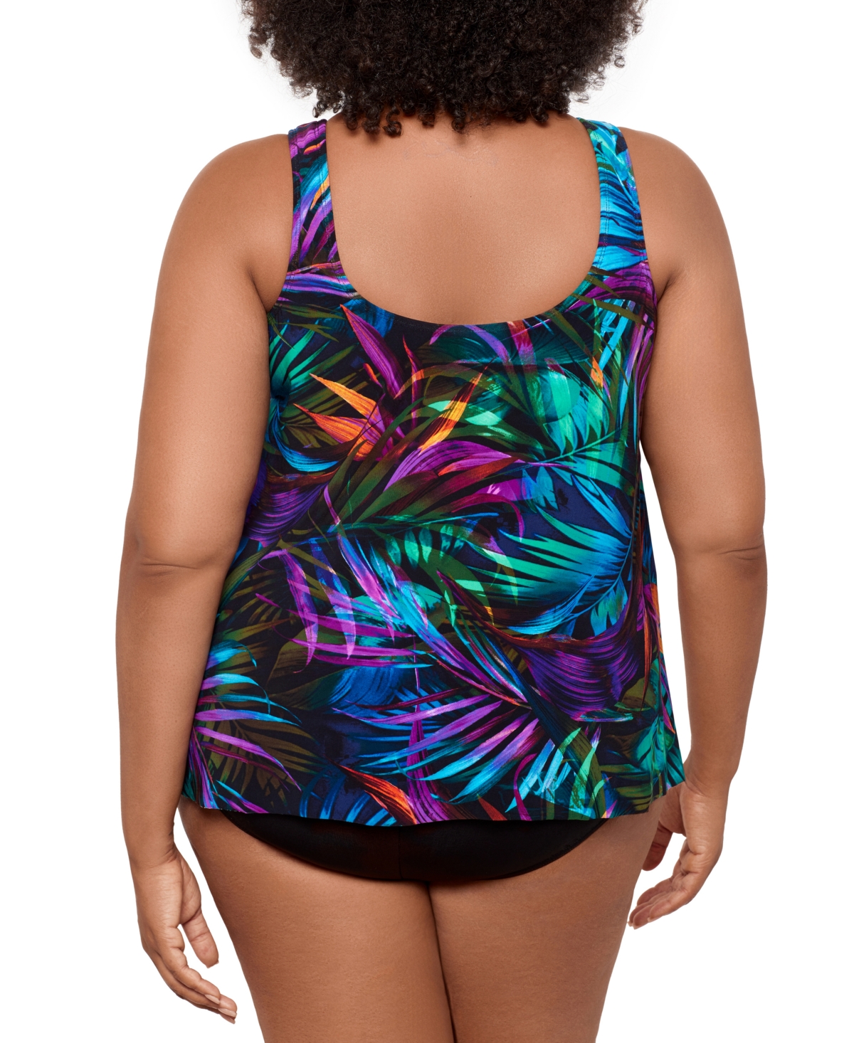 MIRACLESUIT PLUS SIZE PALMA PARADISO URSULA UNDERWIRED TANKINI TOP 