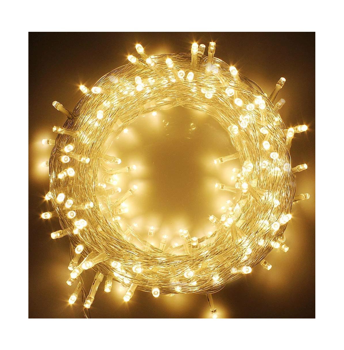 200 Count Led Plug in String Lights Waterproof Fairy Lights - Warm white