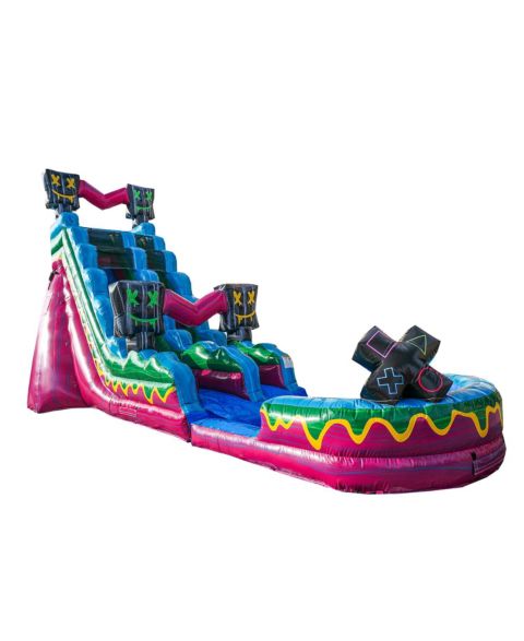 Детская игрушка Jumporange Level Up 19 Inflatable Water Slide with Detachable Deep Pool, 2-Person, Ages 3+, цвет: Open Miscellaneous