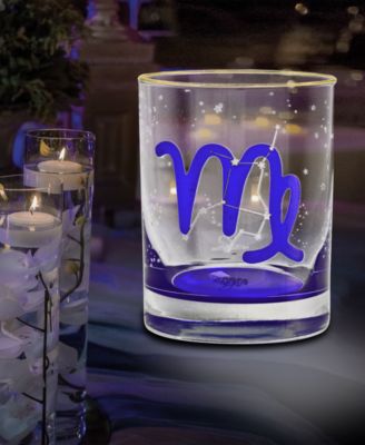 Virgo Zodiac Double Old-Fashioned Glass, Set of 2