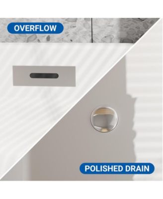 67" Acrylic Freestanding Bathtub – Glossy White Soaking Tub With Chrome Overflow and Drain, Cupc Certified for Quality and Safety