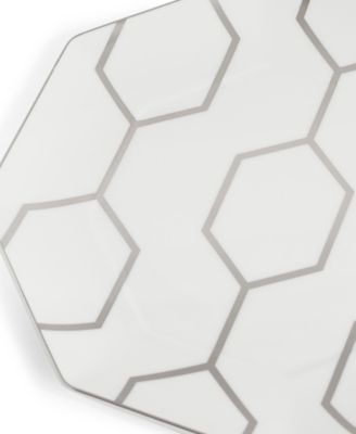 Gio Platinum Accent Plate Octagonal, 9.1"