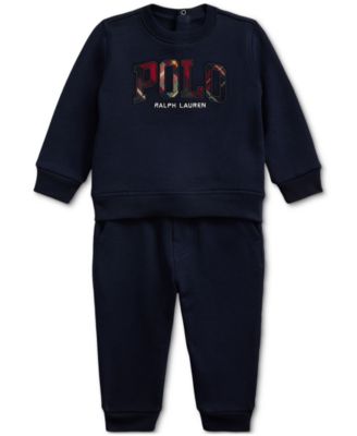 Polo Ralph Lauren - Baby Fleece Brushed Sweatshirt & Pants, 2 Piece Set