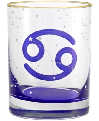Cancer Zodiac Double Old-Fashioned Glass, Set of 2