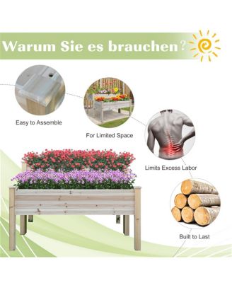 Wood Planter Box for Indoor and Outdoor Plants - Durable and Stylish Garden Container