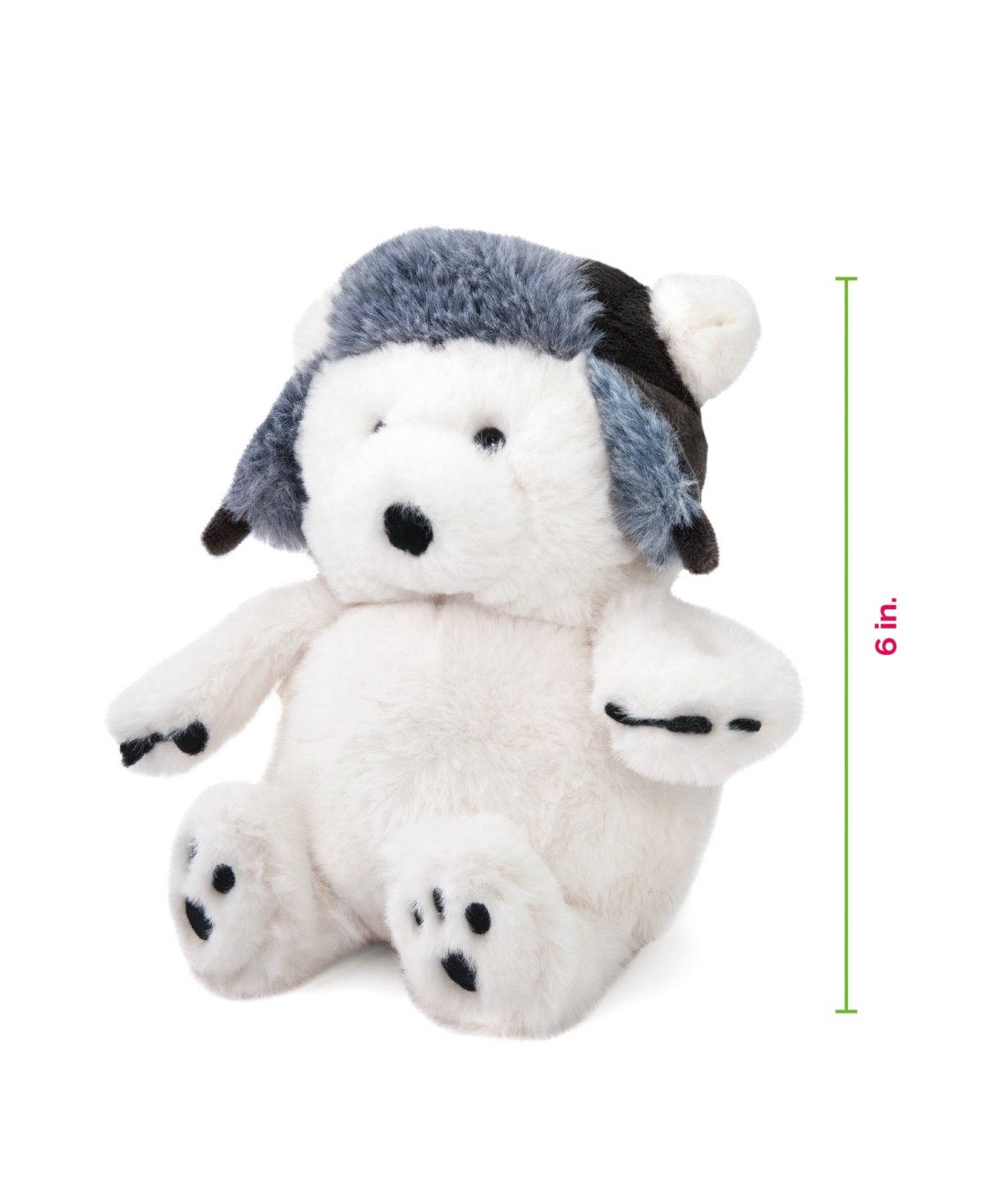 Geoffrey's Toy Box 6" Winter Polar Bear With Hat Plush Toy, Created For Macy's In No Color