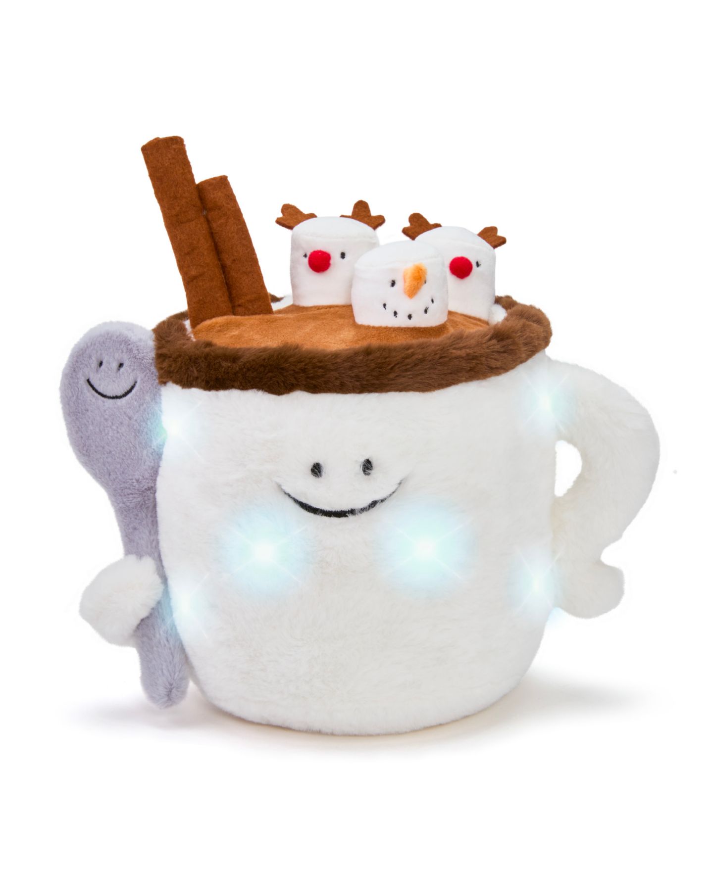 Детская мягкая игрушка Geoffrey's Toy Box Star Brights 12" LED Light-Up Plush Hot Chocolate Toy — фото 7